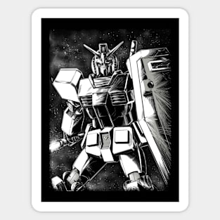 Gundam Rx 78 BnW Sticker